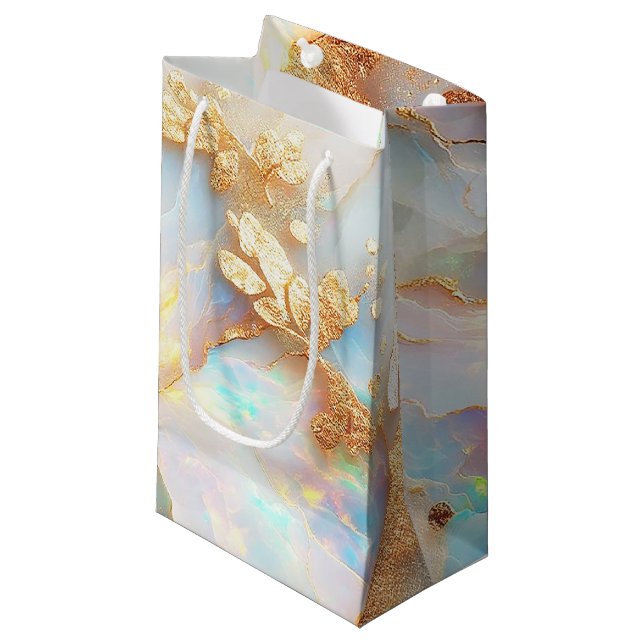 Faux Holografiska Iridescent Opal Crystal Fantasy (Framsidan Vinklad)