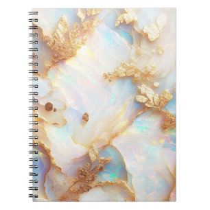Faux Holografiska Iridescent Opal Crystal Fantasy Anteckningsbok
