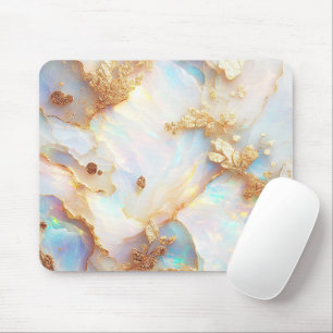 Faux Holografiska Iridescent Opal Crystal Fantasy Musmatta