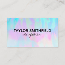 Faux Holographic Anpassningsbar, Affärskort