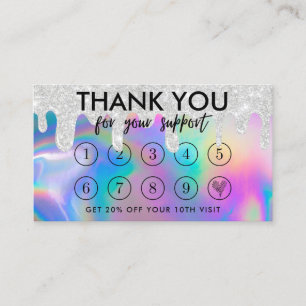 Faux Holographic Makeup Drift tack vare förmånsk Visitkort