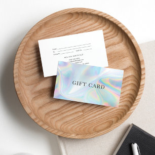 Faux Holography Gift-certifikat Visitkort