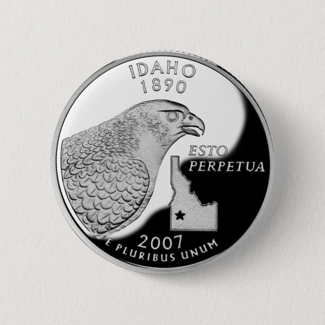 Faux Idaho State Quarter Knapp (Framsida)