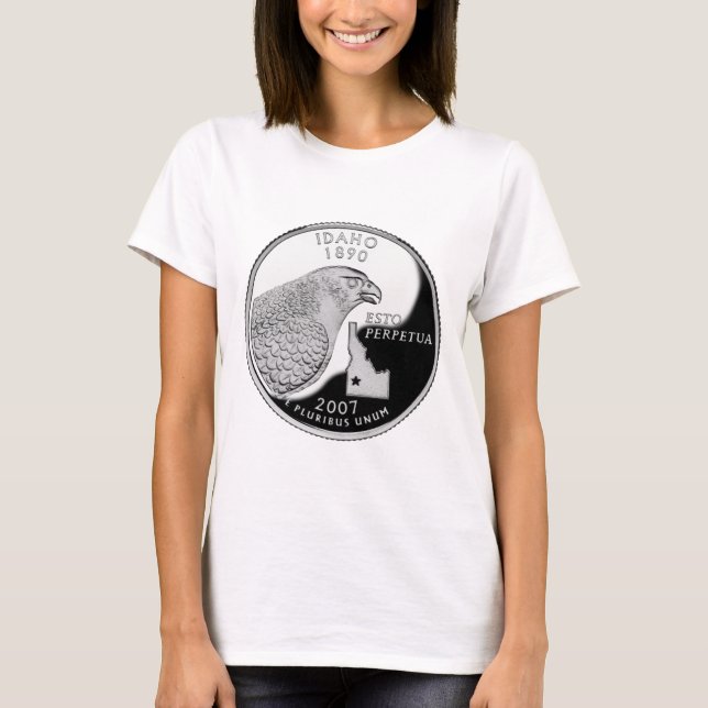 Faux Idaho State Quarter T Shirt (Framsida)