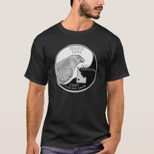 Faux Idaho State Quarter Tee Shirt