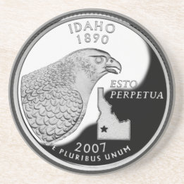 Faux Idaho State Quarter Underlägg Sandsten