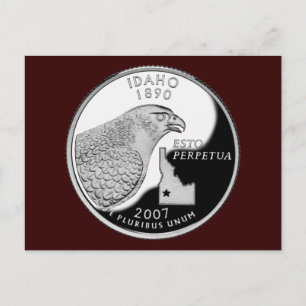 Faux Idaho State Quarter Vykort