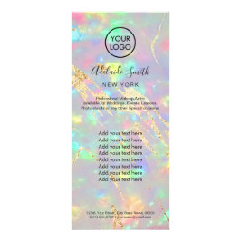 faux iridescent optiska rackkort reklamkort