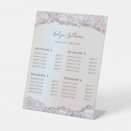 Faux Iridescent Rosa Glitter Foil Pris List