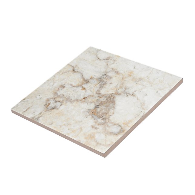 Faux Ivory White Marble Stone Ceramic Tile Kakelplatta (Sidan)