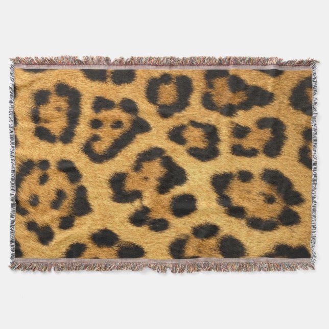 Faux Jaguar Skin Filt (Framsidan)
