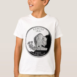 Faux Kansas-statskvartal Tee