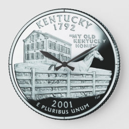 Faux Kentucky State Quarter Stor Klocka