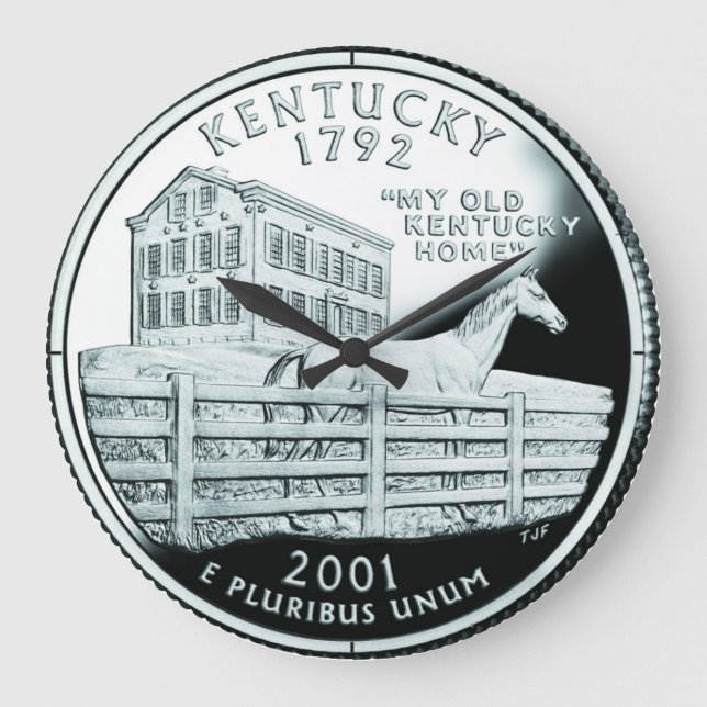 Faux Kentucky State Quarter Stor Klocka (Framsida)