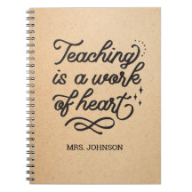 Faux Kraft Inspirational Teacher-uppskattning
