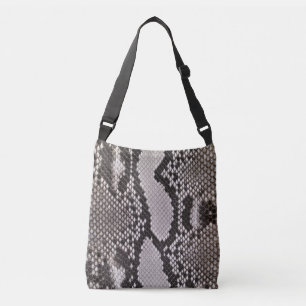 Faux läderorm Skriv ut Crossbody Bag Axelväska