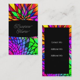 Faux-lagat glas visitkort