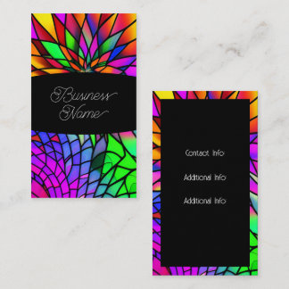 Faux-lagat glas visitkort