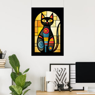 Faux-lagrad glasbehållare poster