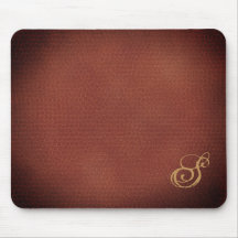 Faux Leather-Eleganten Monogrammed