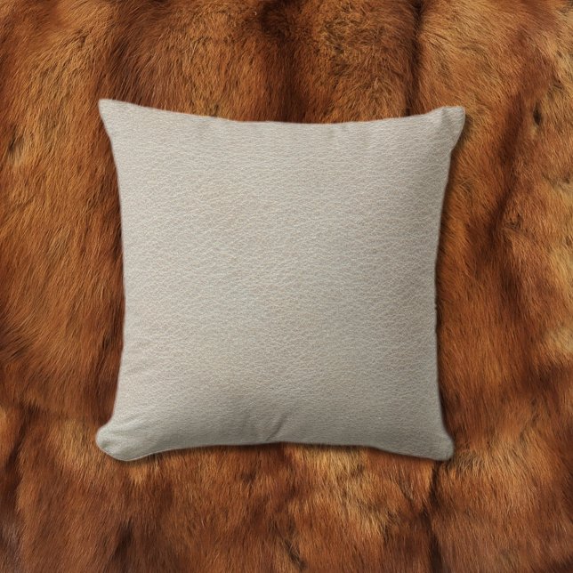 Faux Leather | Natural Beige Kudde (Skapare uppladdad)