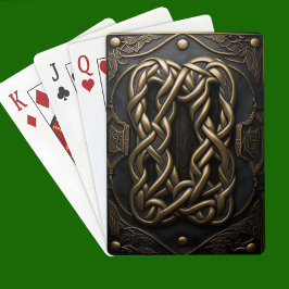 Faux Leather och Metall Casinokort