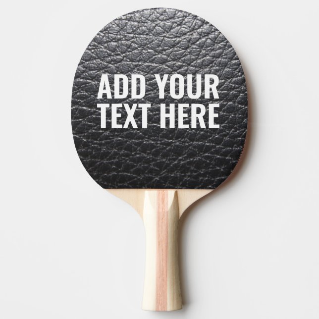  FAUX LEATHER PING PONG PADDLE ADD YOUR TEXT  PINGISRACKET (Framsidan)