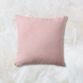 Faux Leather | Vacker Rosa Girly Kudde