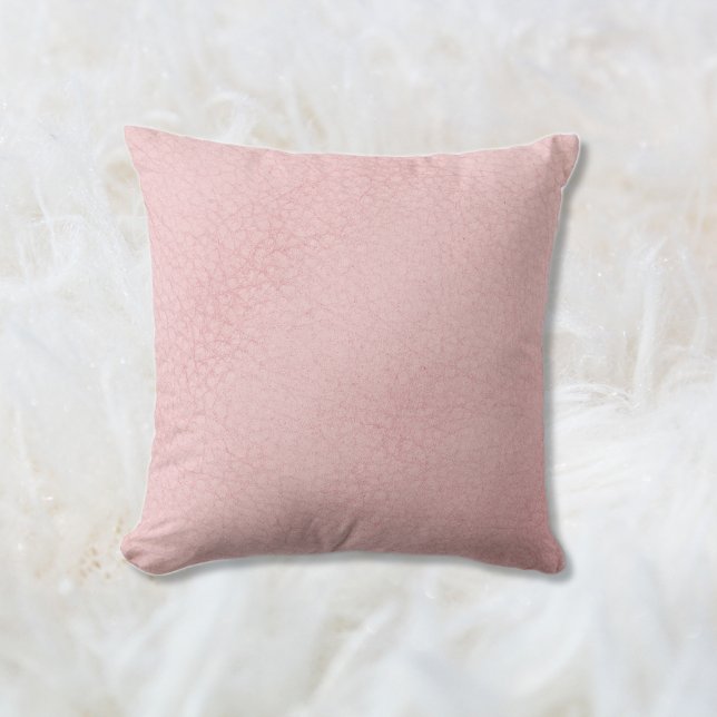Faux Leather | Vacker Rosa Girly Kudde (Skapare uppladdad)