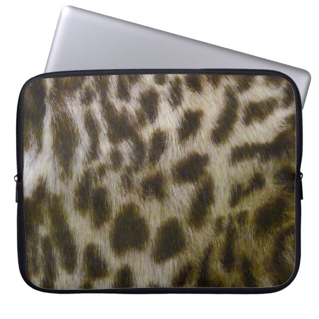 Faux Leopard Laptop sleeve (Framsidan)