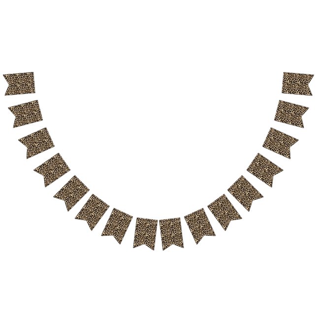 Faux Leopard Päls Roligt Vimplar (Alla)