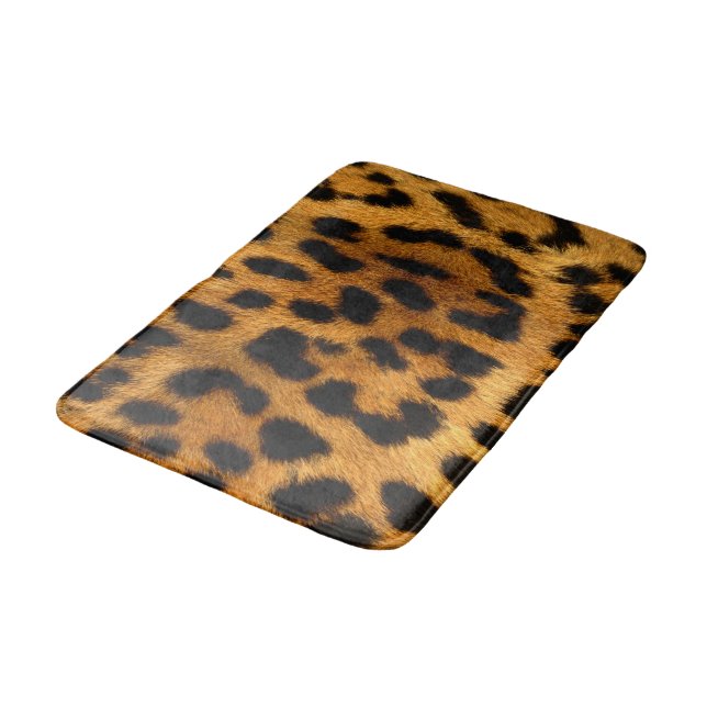 Faux Leopard Skin Bathroom Mat Badrumsmatta (Vinklad)