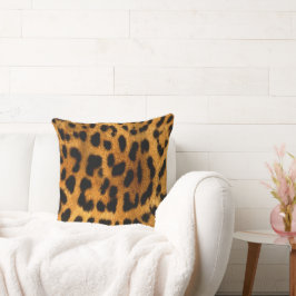 Faux Leopard Skin Dekorativ kudde