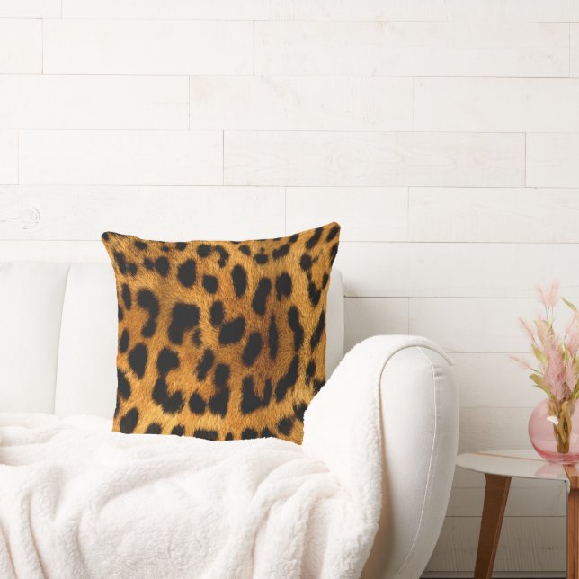 Faux Leopard Skin Dekorativ kudde (Soffa)