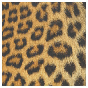 Faux Leopard Spots Päls Tyg