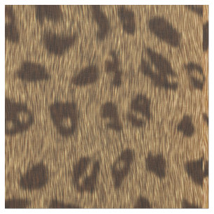 Faux Leopard Spots Päls Tyg