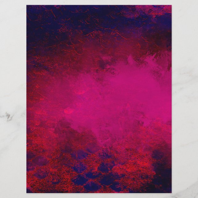 Faux Magenta och Indigo Foil Scrapbook Papper (Framsida)