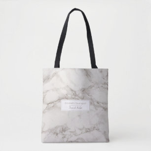 Faux Marble Alabaster Taupe Tan Modern Tygkasse