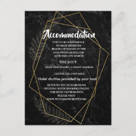 Faux Marble Geometric Accommodation Meddelande Vykort