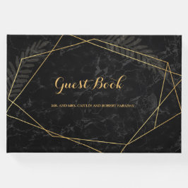 Faux Marble Geometric Gästböcker