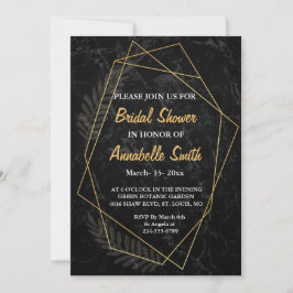 Faux Marble Geometric Möhippa Inbjudningar