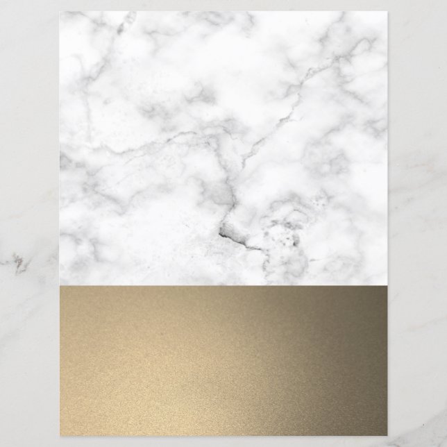 Faux Marble & Guld Glitter (Framsida)