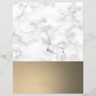 Faux Marble & Guld Glitter
