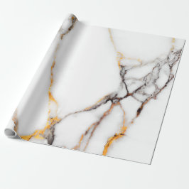 Faux marble in white beige and grått presentpapper
