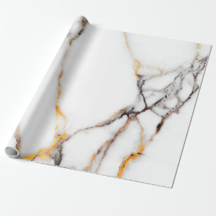 Faux marble in white beige and grått presentpapper