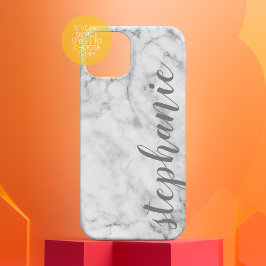 Faux Marble med Calligraphy Anpassningsbar Grått N