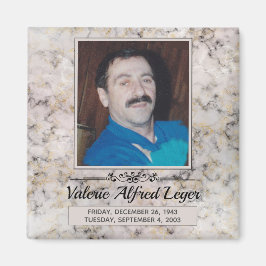 Faux Marcular Anpassningsbar Memorial Keepsakes Magnet