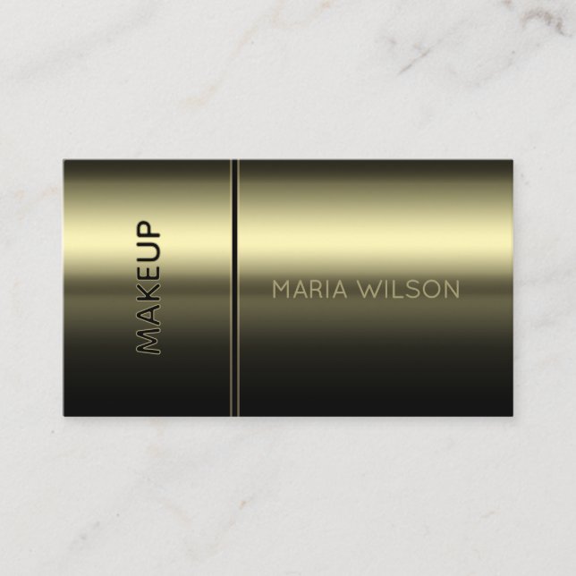 Faux mascara brush makeup Business Card Visitkort (Framsida)