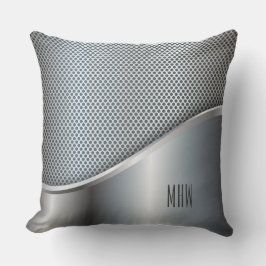 Faux Metall anpassningsbar monogram dekorativ kudd Kudde