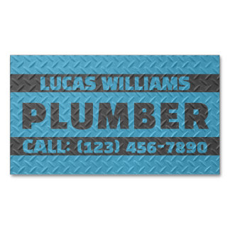 Faux metallic texture surface handyman magnetiska visitkort